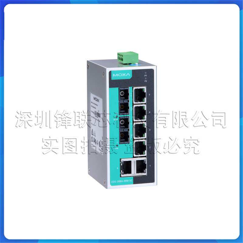MOXA EDS-316-M-ST EDS-316-M-ST-T 工业以太网16口交换机 多模