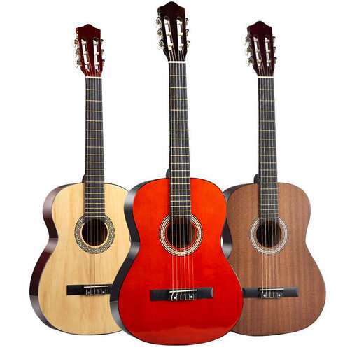 源头厂家38寸39寸古典吉他guitar 初学者成人圆角木吉他jita乐器
