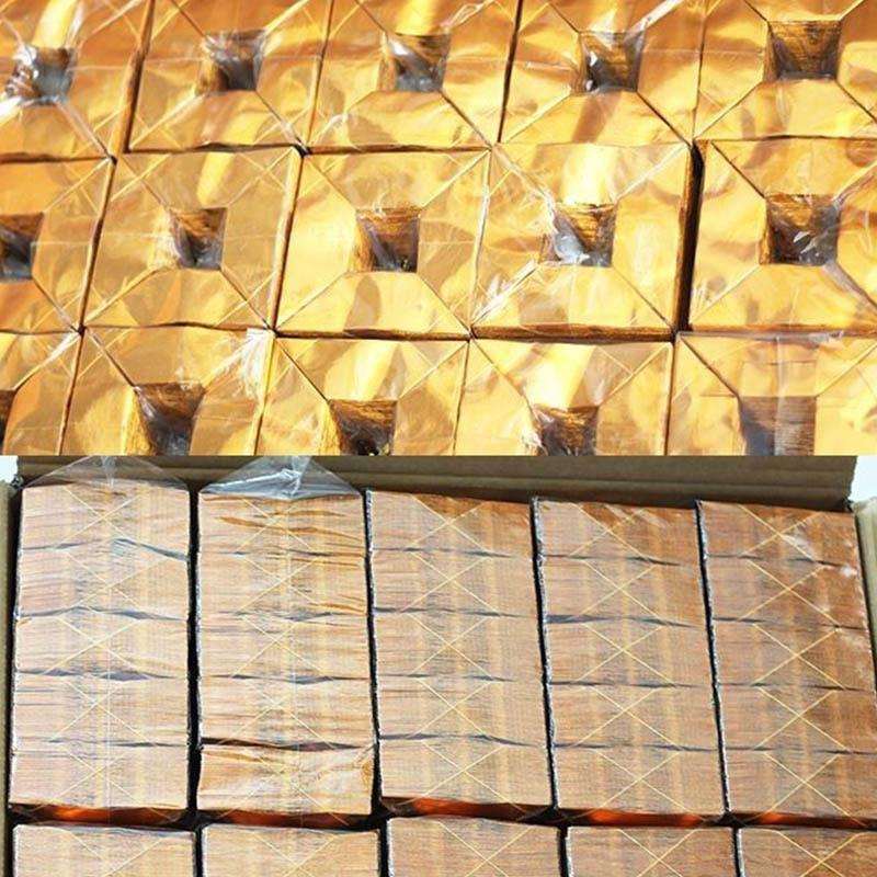 殡葬用品金银纸元宝半成品成箱金纸烧纸小中大号金元宝免折叠