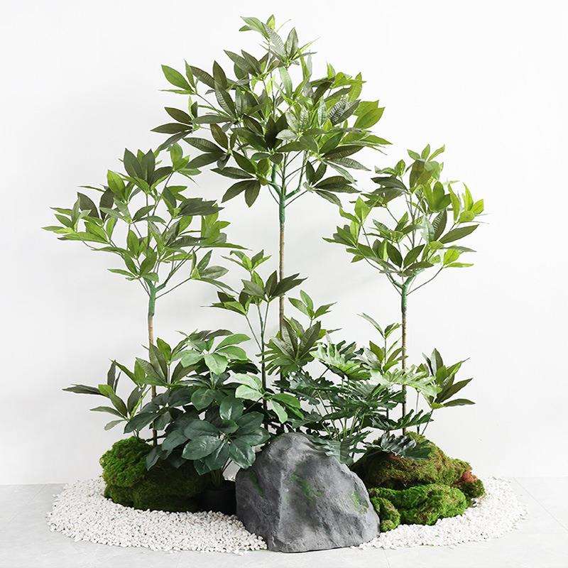 仿真发财树大型落地盆栽植物 塑料假树客厅室内花装饰假绿植盆景