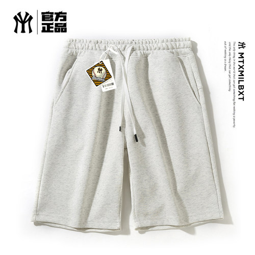 26夏季新款华棉洋基队潮牌印花短裤男女同款潮牌运动休闲五分裤F1