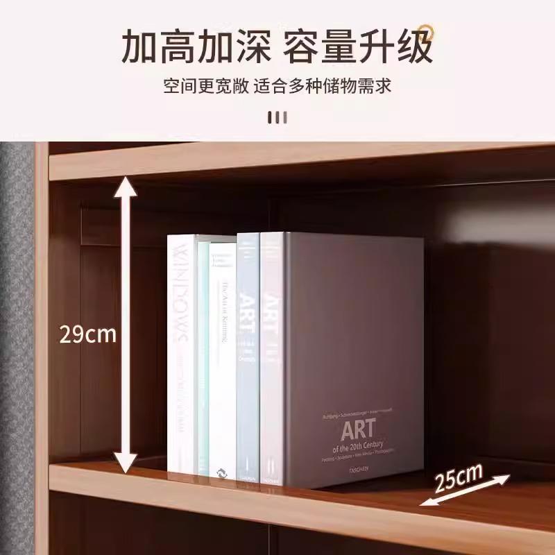 书架落地置物架多层收纳架子家用客厅书房卧室简易书柜储物柜一体