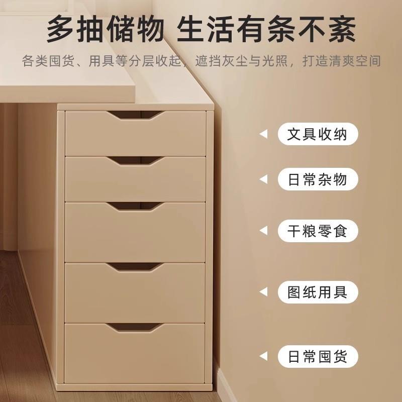 桌子简易出租屋女生卧室书桌电脑桌梳妆台一体家用长办公桌奶油风