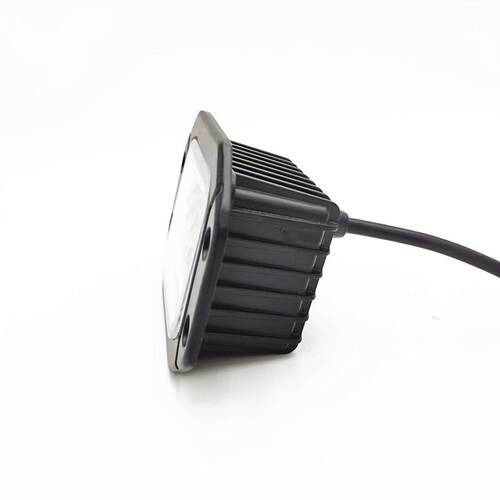 新款汽车LED工作灯 5英寸嵌入式6D30W带光圈爆闪小方灯猛禽前杠灯