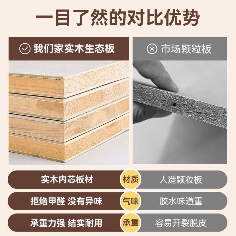伊阳实木餐边柜靠墙一体储物柜双层多功能酒柜收纳柜新中式茶水柜图片