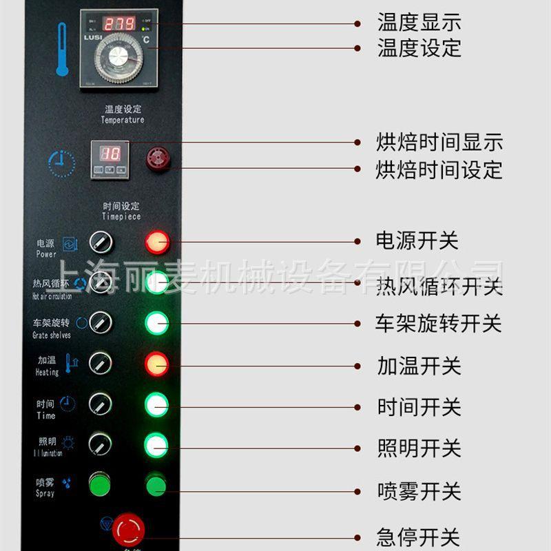 32盘旋转烤炉 大型烤鸭炉 列巴烤箱商用食品厂烘烤炉赠送车架工厂