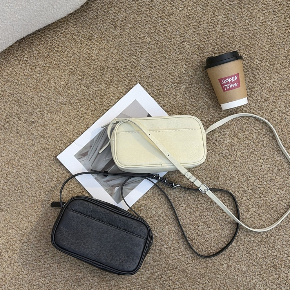 TANGFEEL头层羊皮相机包小方包女2026款时尚百搭斜挎包迷你手机包