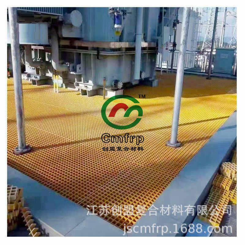 玻璃钢格栅 走道平台排水沟盖板 光伏运维通道FRP格栅板GRP网格板图片