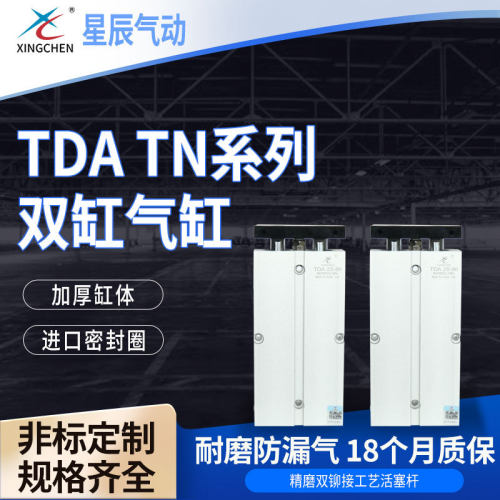 星辰厂家TDA(TN)系列10缸径性能稳定双杠气动双作用双轴气缸