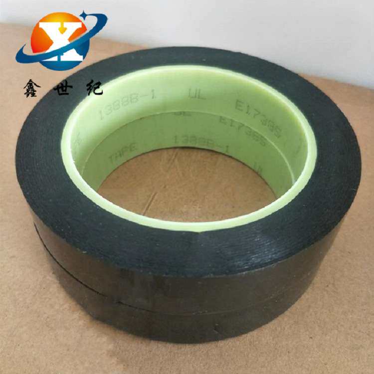 原装现货供应3m1388B-1无卤素阻燃黑色玛拉绝缘胶带耐高温图片