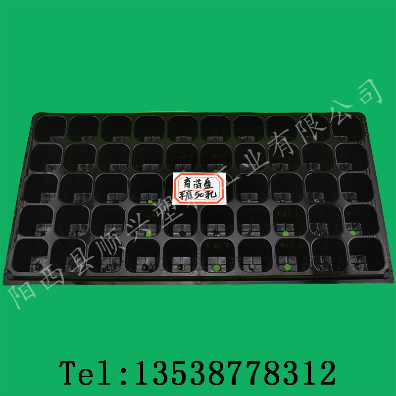 穴盘育苗盘50孔加厚蔬菜育苗盘多肉芽菜苗育秧盆塑料育苗盘