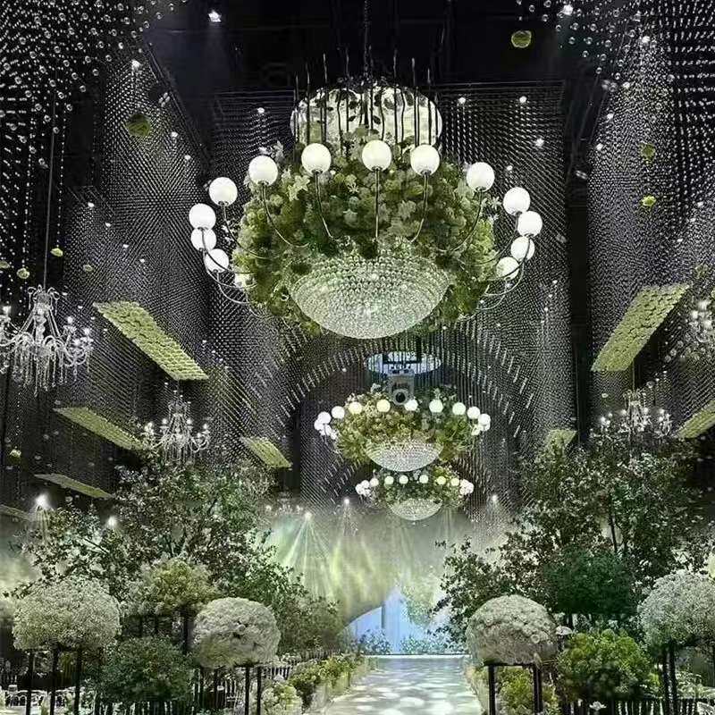 25年新款婚庆韩式系水晶花园厅装饰灯婚礼堂宴会厅吊灯