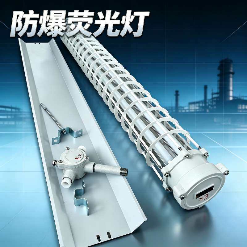 TDPY51老款加厚隔爆型防爆荧光灯双管led2*18W玻璃管防爆支架灯套