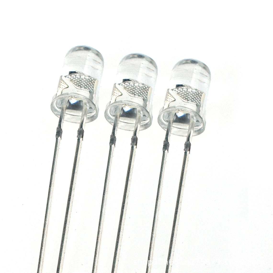 发光二极管5MM圆头蜡烛闪红黄蓝绿白光短脚直插式F5蜡烛闪LED灯珠