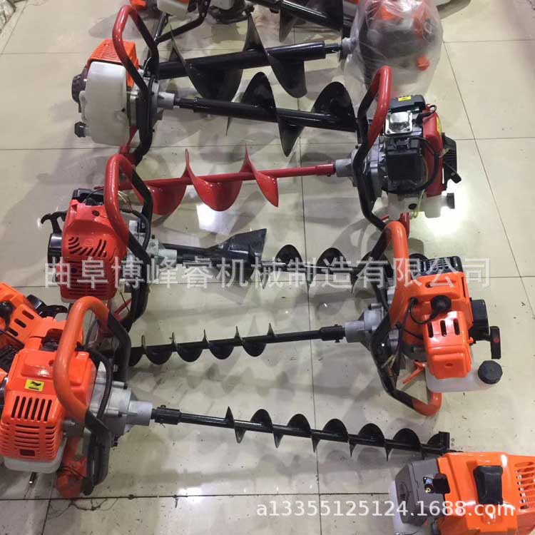 小型汽油打坑机 现货地钻植树挖坑机 博峰睿硬土质钻用挖洞机