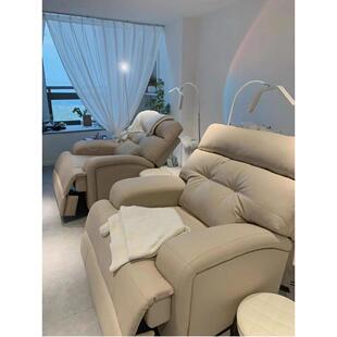 电动美甲美睫美足沙发躺椅床美甲店度平躺纹绣修面可升降工厂工厂