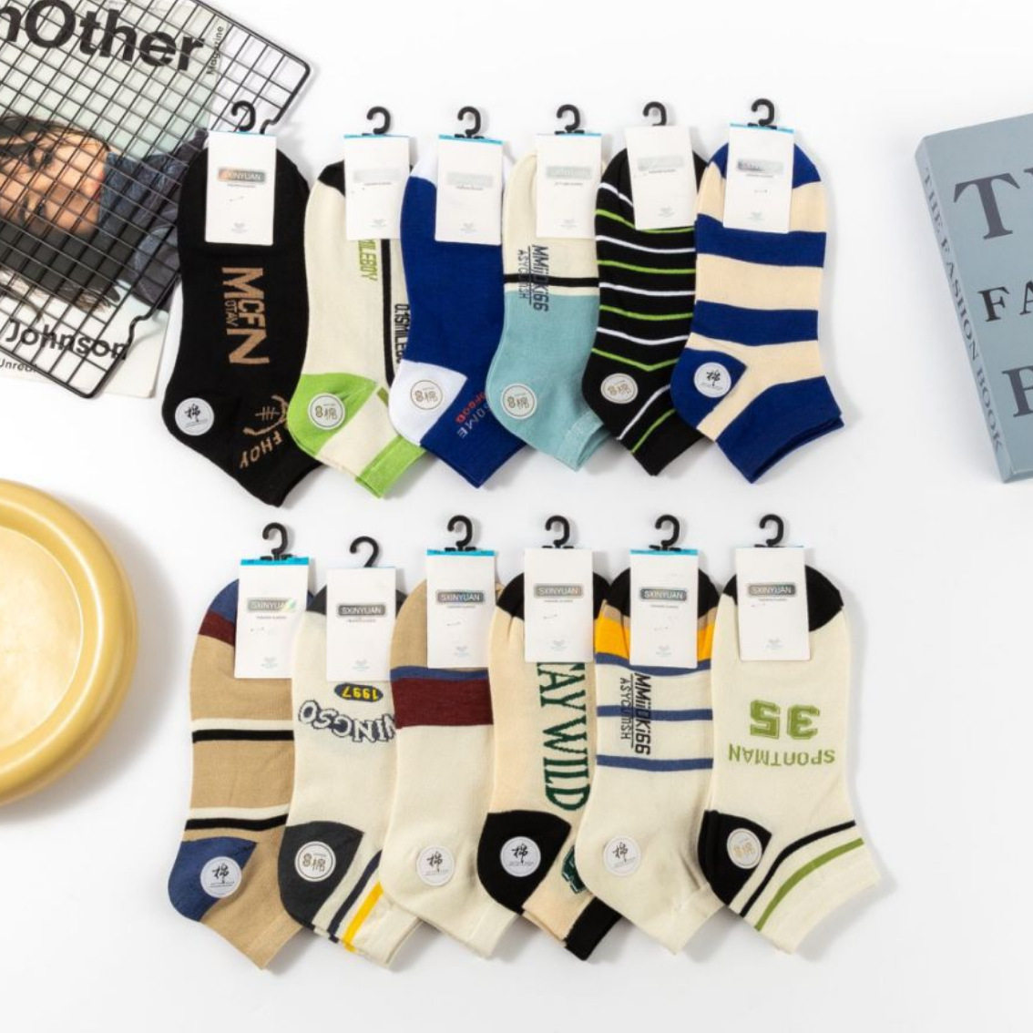 袜子男短袜春秋男士棉质篮球船袜夏季薄款防臭吸汗短筒男袜10双