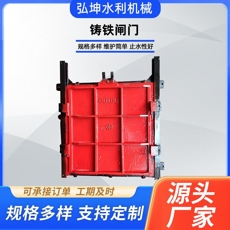 水库电站方圆镶铜铸铁闸门泵站高密封启闭机平板门智能一体化闸门