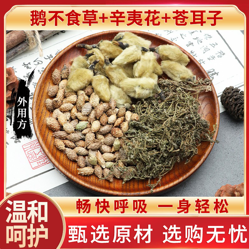 鹅不食草辛夷花苍耳子外用方鼻子通天然材鹅不吃草苍棵子