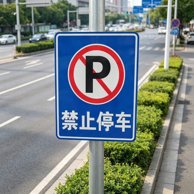 交通标志牌厂禁止停车标识牌道路交通标志牌户外指示牌安全警示牌