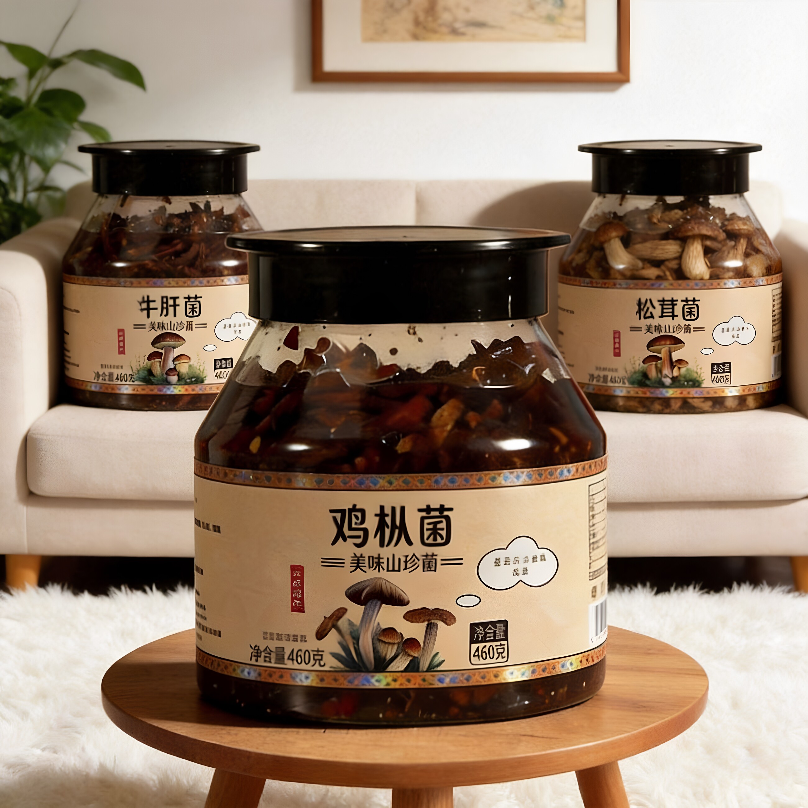 云南特产即食鸡枞菌酱拌面下饭