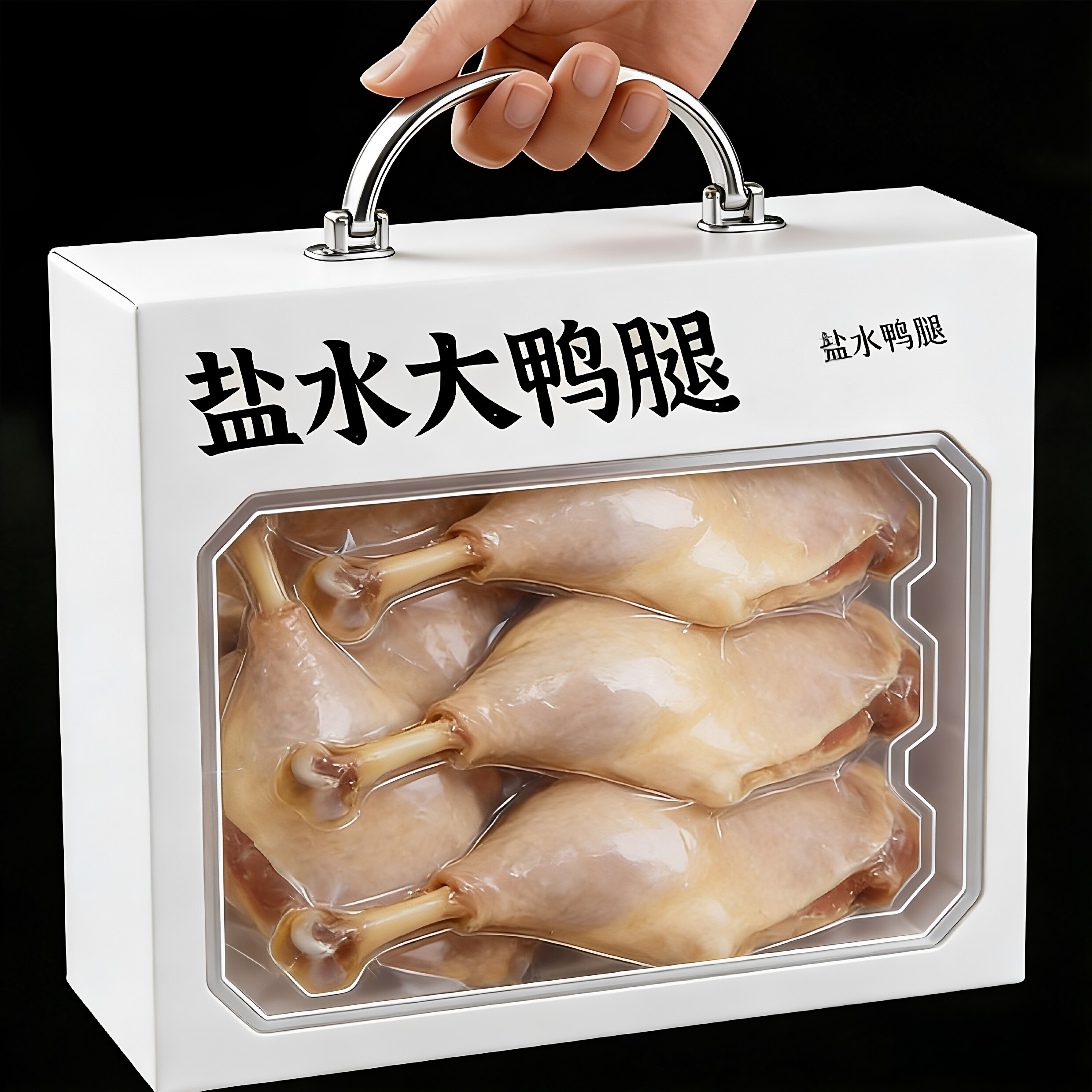 8个盐水鸭腿真空包装开袋即食鸭肉卤味充饥休闲小吃下酒菜卤制品