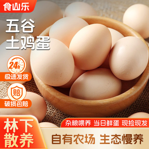 食山乐新鲜土鸡蛋笨鸡蛋