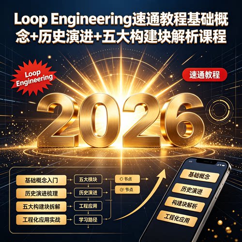 Loop Engineering速通教程基础概念+历史演进+五大构建块解析课程