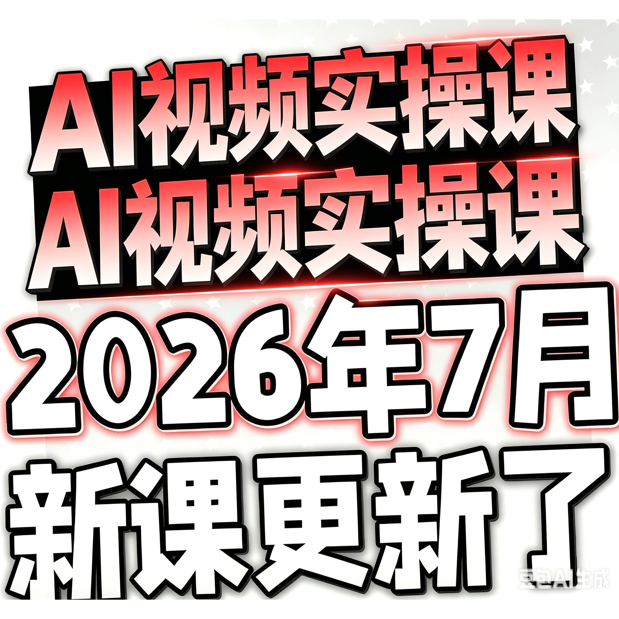 2026 AI漫剧制作教程 AI动态漫画微短剧软件资源视频课程