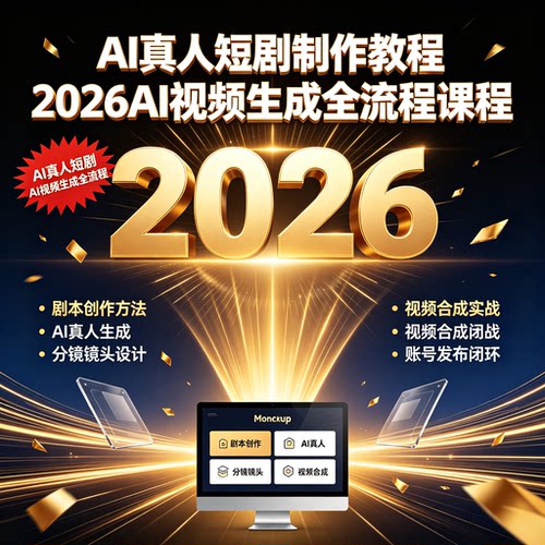 AI真人短剧2026最新版AI视频生成全流程课程
