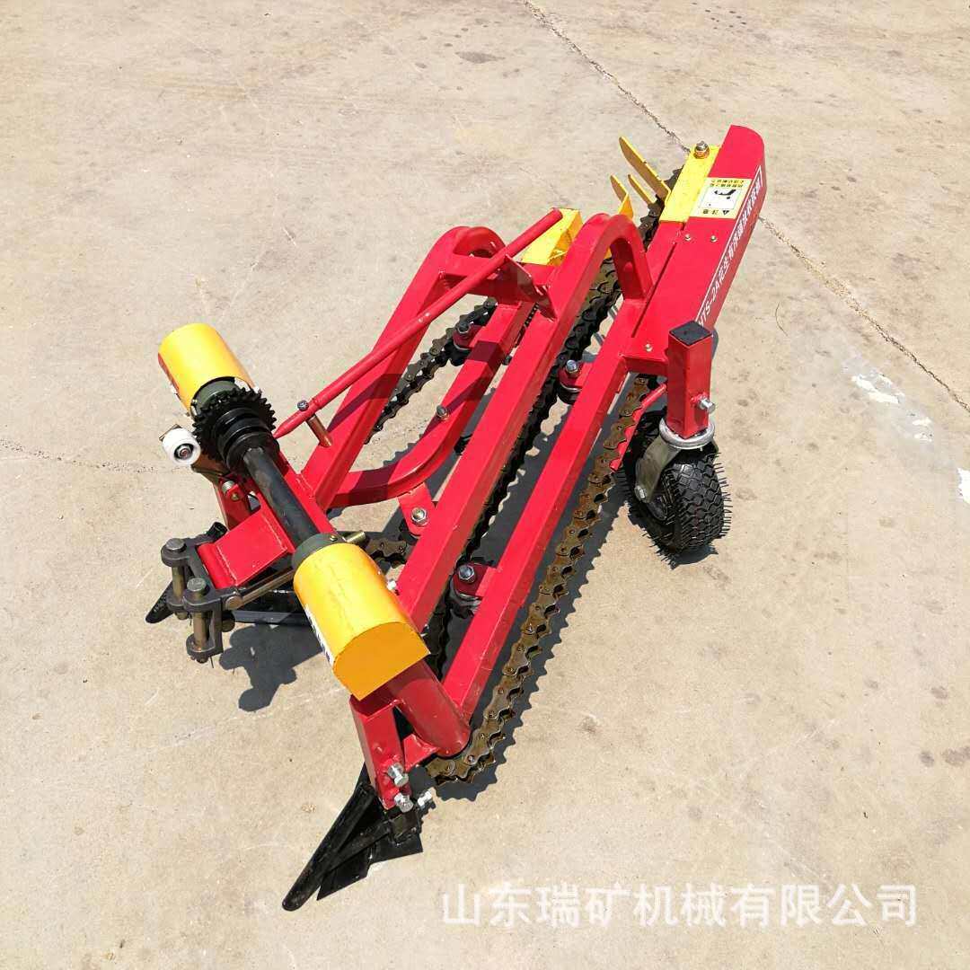 四轮拖拉机带收获机大型花生收获机链条式不缠秧花生收获机