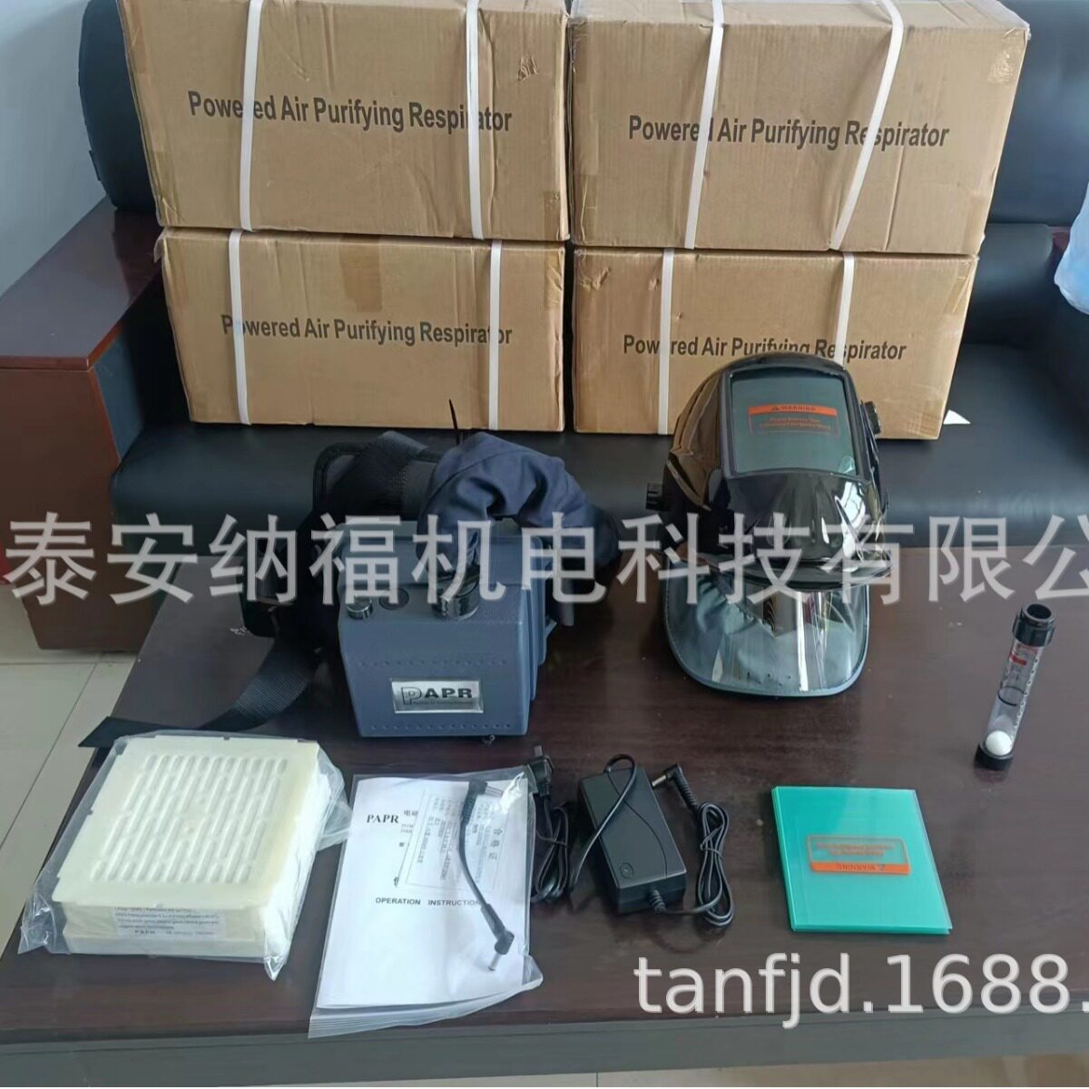 CEEN379正压式电动送风自动变光电焊面罩真彩大屏送风防尘呼吸器