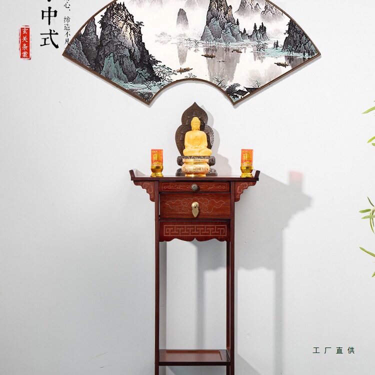 新中式玄关台禅意门厅玄关供桌现代客厅靠墙条案端景台玄关柜窄款