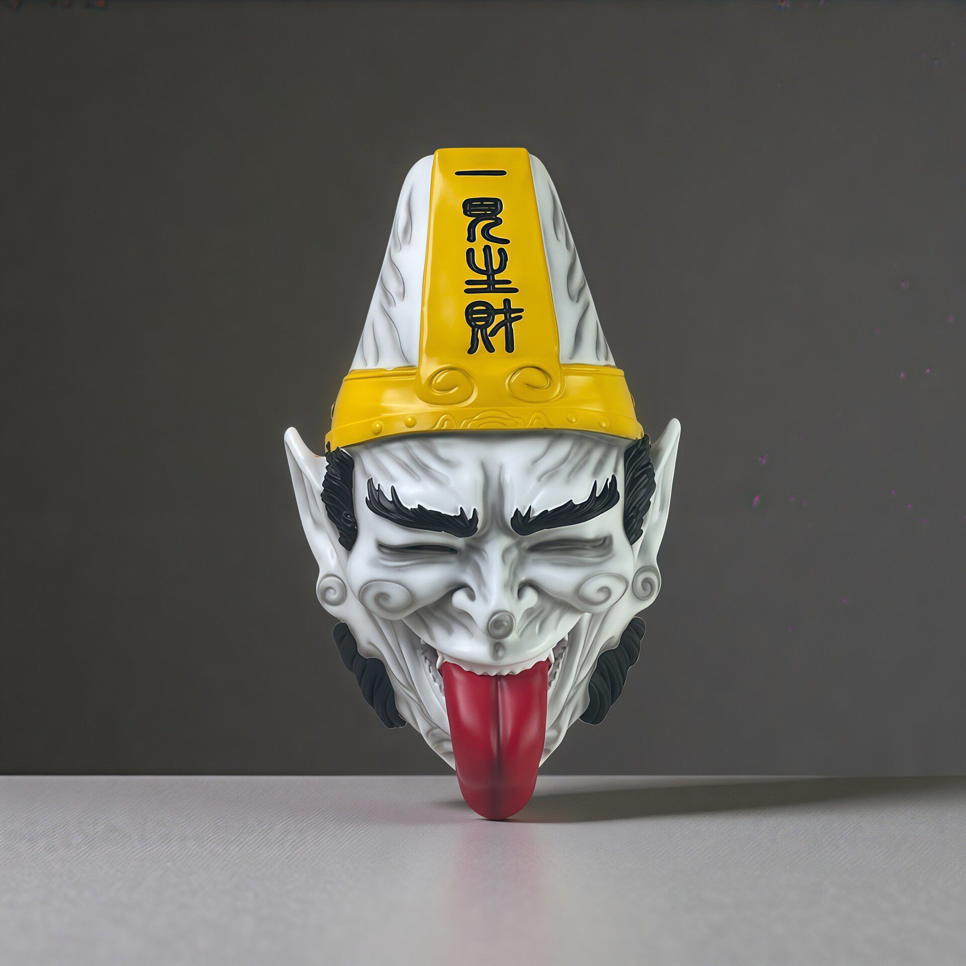 手工树脂黑白无常面具