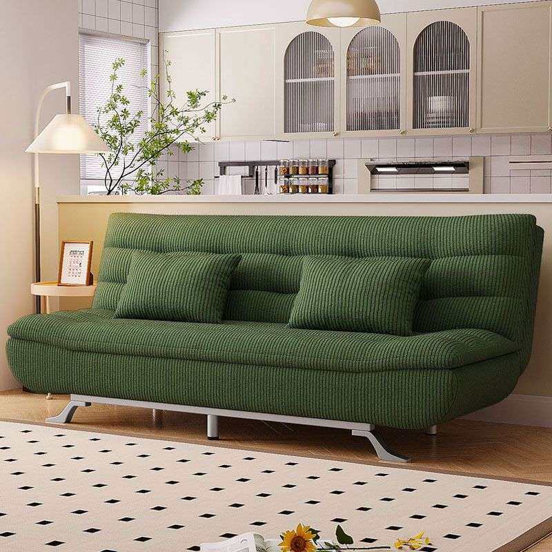 雪尼尔高档棉麻双人两用折叠沙发床新款多功能可拆洗布艺梳化