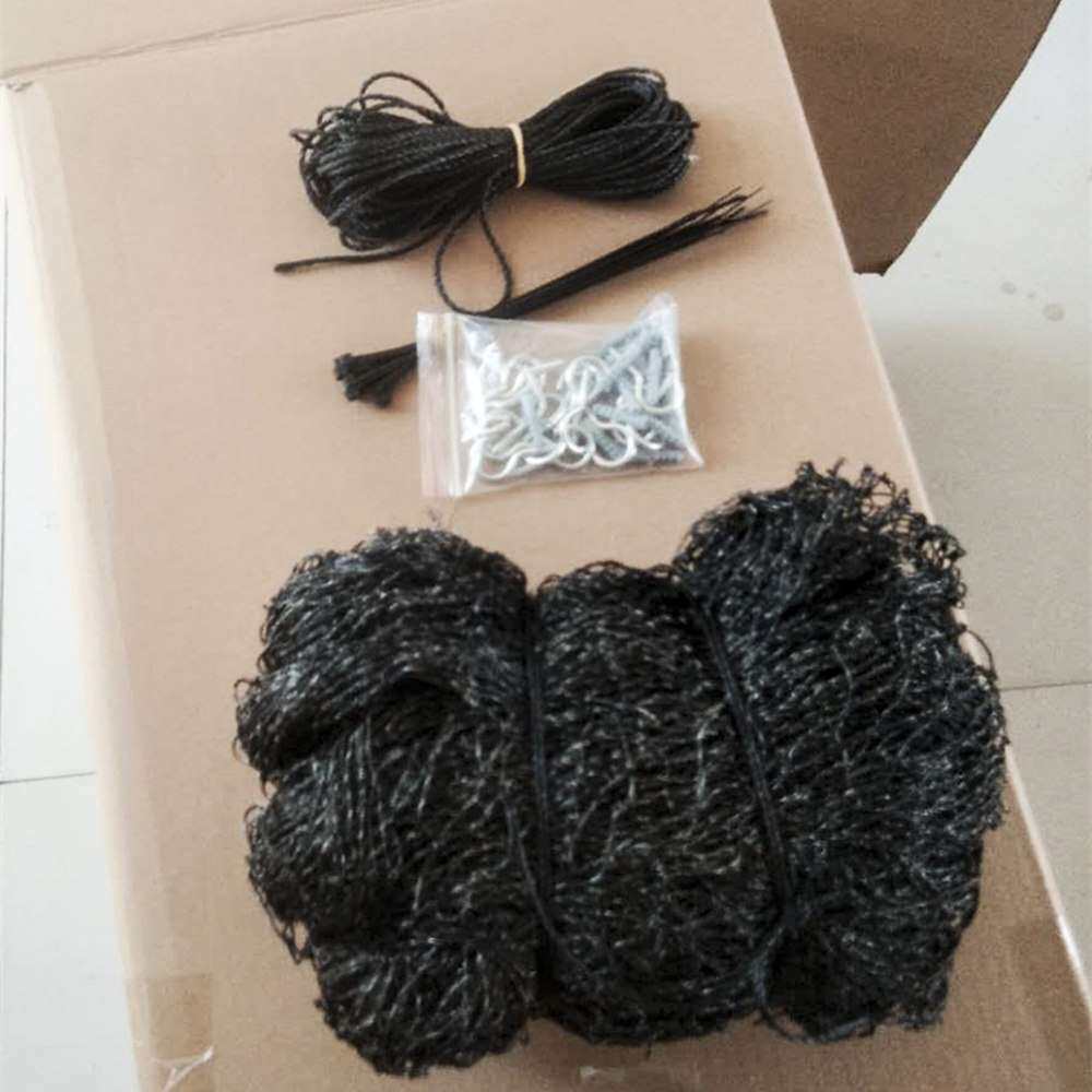 阳台防猫狗网动物尼龙不钻孔透明黑色不锈钢丝宠物防护网防坠落网