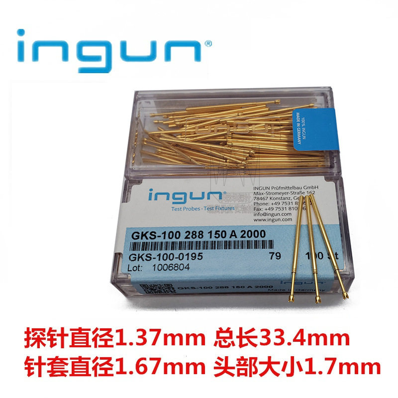 德国原装INGUN英钢探针GKS-100全系列291090A2000/A3000探针