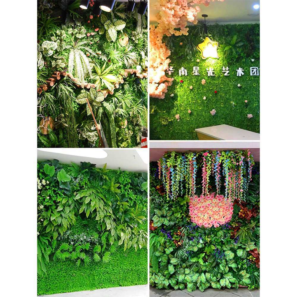 仿真植物墙绿植塑料假花草皮墙面装饰背景形象阳台绿色草坪上墙壁