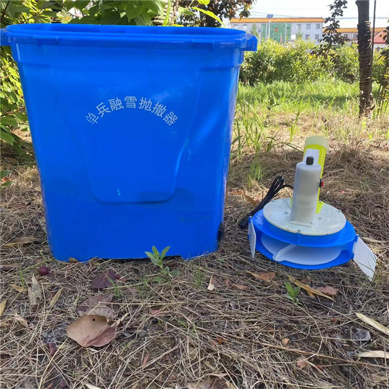 小麦水稻田撒肥播种器多功能单兵融雪抛撒器全自动精量调速投料机