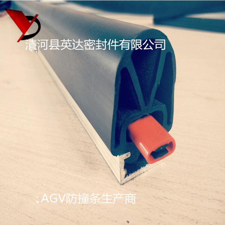 自动门压条开关遇阻停安全触边常闭防撞条工业控制信号导电胶条