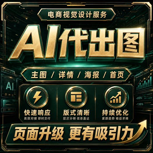 电商美工包月详情页主图设计