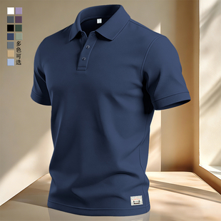 修身 丝光棉男士 商务休闲百搭透气T恤吸湿排汗夏季 翻领POLO衫 短袖