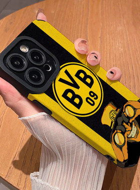 足球多特蒙德球队 适用苹果华为iPhone17ProMax手机壳16Pro 15Plus硅胶14防摔13全包12情侣11新款Pura80男女