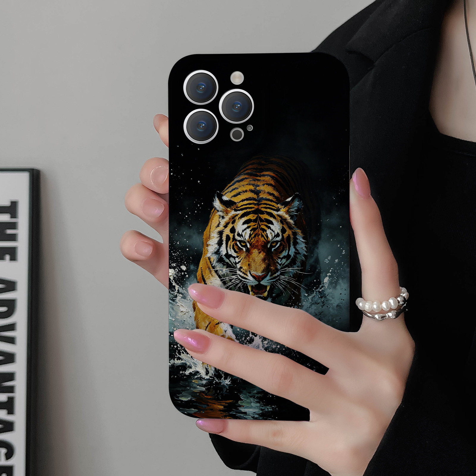 国风油墨凶猛老虎 适用苹果华为iPhone17ProMax手机壳16Pro 15Plus高级14防摔13全包12情侣11新款Pura90男女