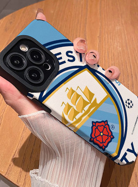 足球英超曼城队徽 适用苹果华为iPhone17ProMax手机壳16Pro 15Plus硅胶14防摔13全包12情侣11新款Pura80男女