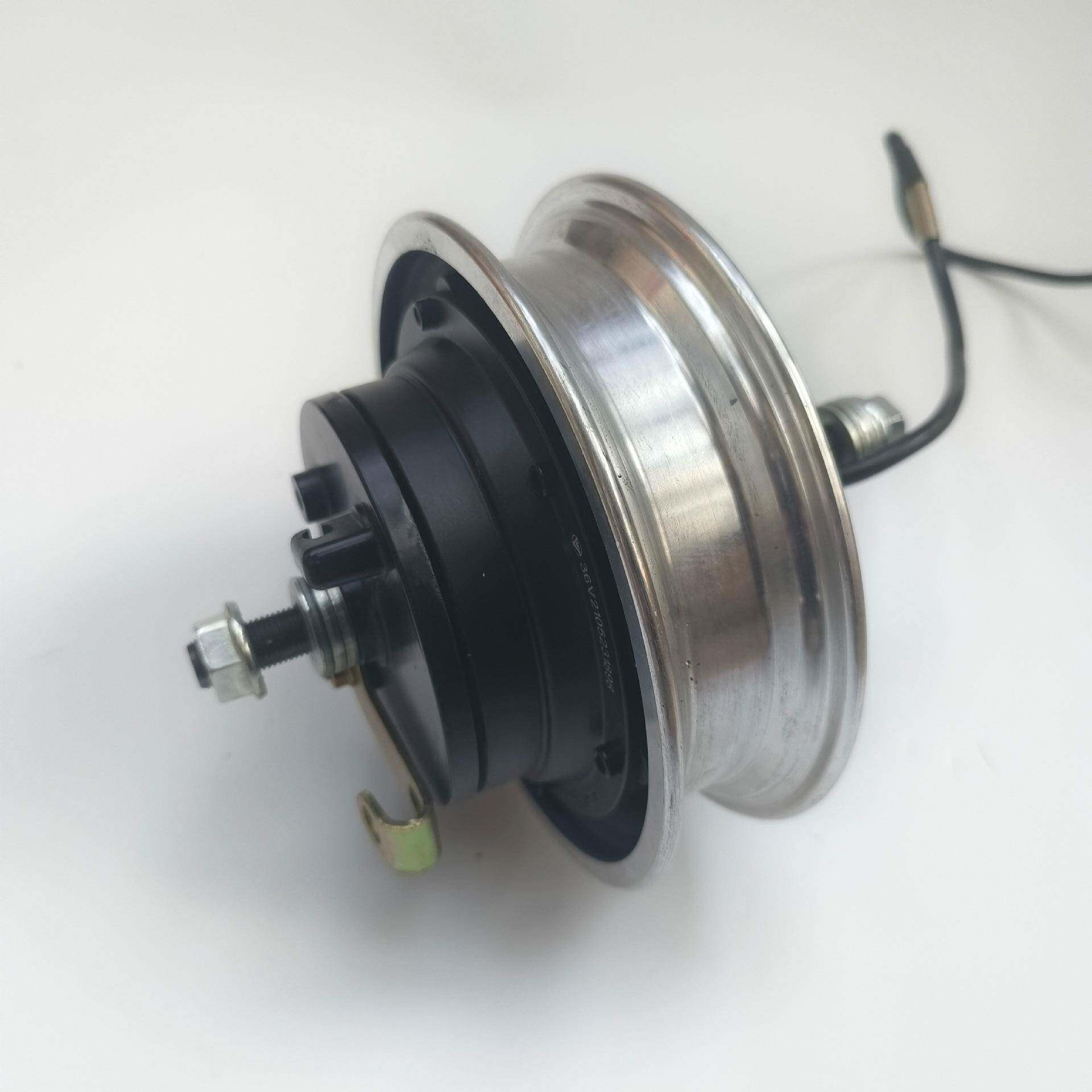 小哈雷10寸无刷轮毂电机24V36V48V350W500W电动滑板车鼓刹电机