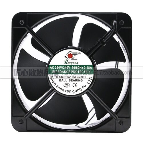 RengangRG1860B220HAC220/240V0.48A18CM18060机柜轴流风机