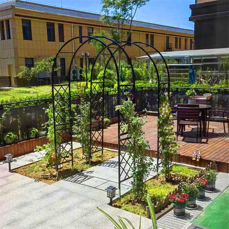 拱门花架爬藤架阳台落地式户外庭院葡萄架三角梅花架藤本月季拱门