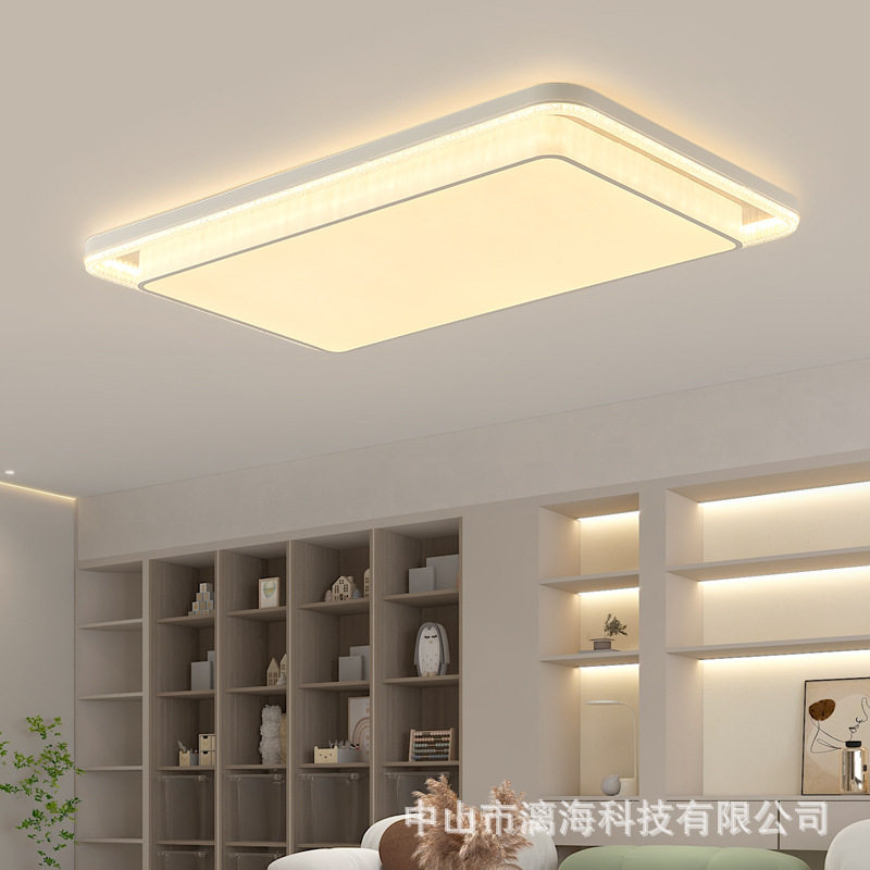 全光谱LED吸顶灯大客厅灯护眼卧室灯主卧书房水晶灯饰具现代简约