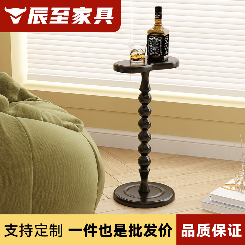 法式复古实木小茶几迷你沙发边几床头小桌子床边置物架角几可移动
